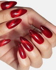 Red Nail Spice: Velvet Cat Eye Nails