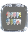 The Pollen Slime: Swirl Almond Nails
