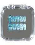The Slushy Slime: Blue Coffin Nails