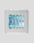 The Slushy Slime: Blue Coffin Nails