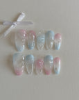 The Baby Slime: Blue and Pink Nails