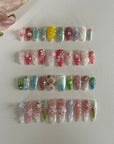 Spring Bliss: Ethereal Spring Stiletto Nails