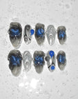 The Forbidden Slime: Black and Silver Nails