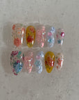 The Funky Slime: Funky Nails with Roses