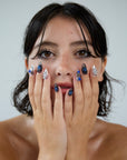 The Forbidden Slime: Black and Silver Nails