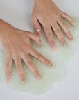The YIJIU Slime: Pink & Pale Green Nails