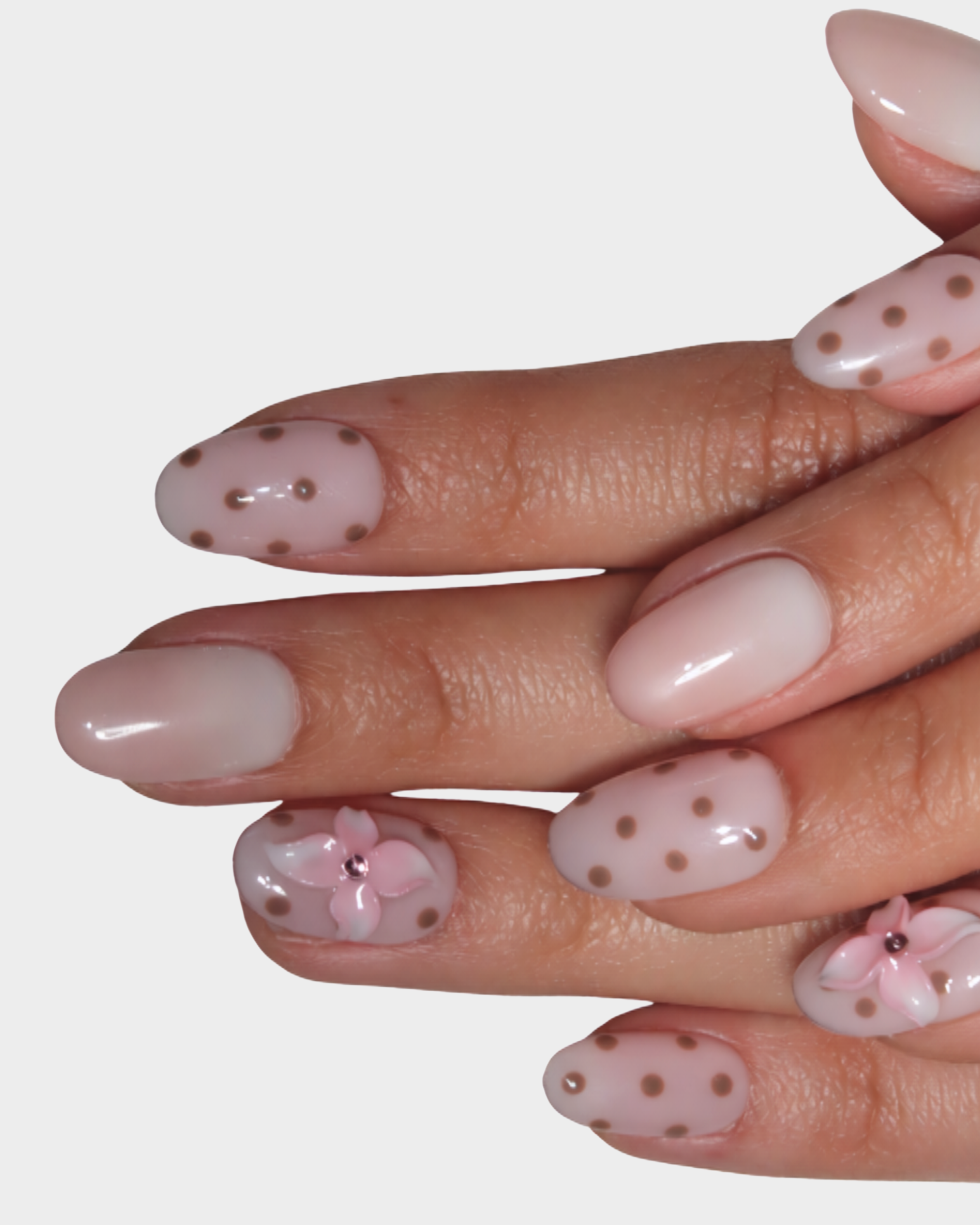Dreamy Dots: Pastel Brown &amp; Pink Chic