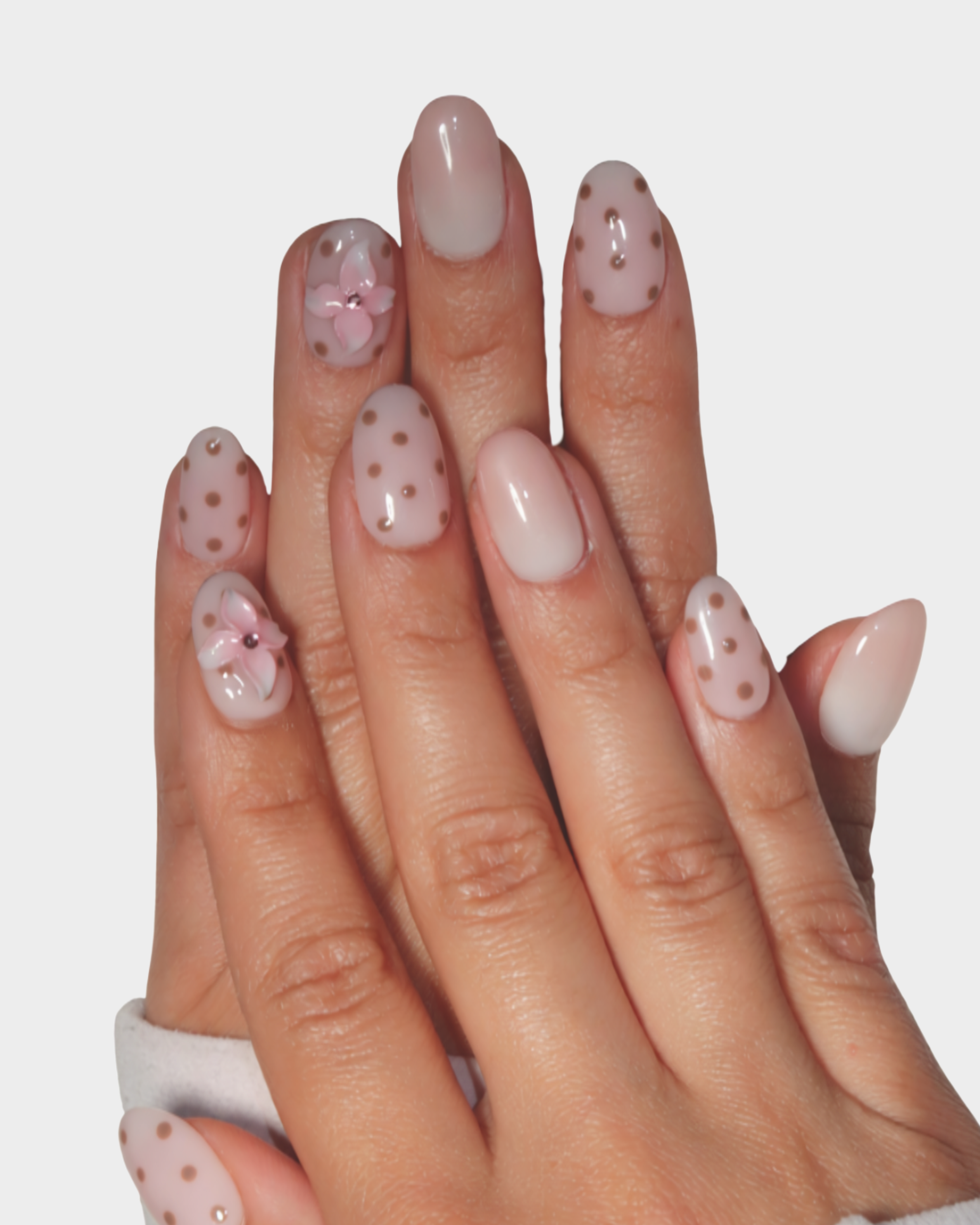 Dreamy Dots: Pastel Brown &amp; Pink Chic