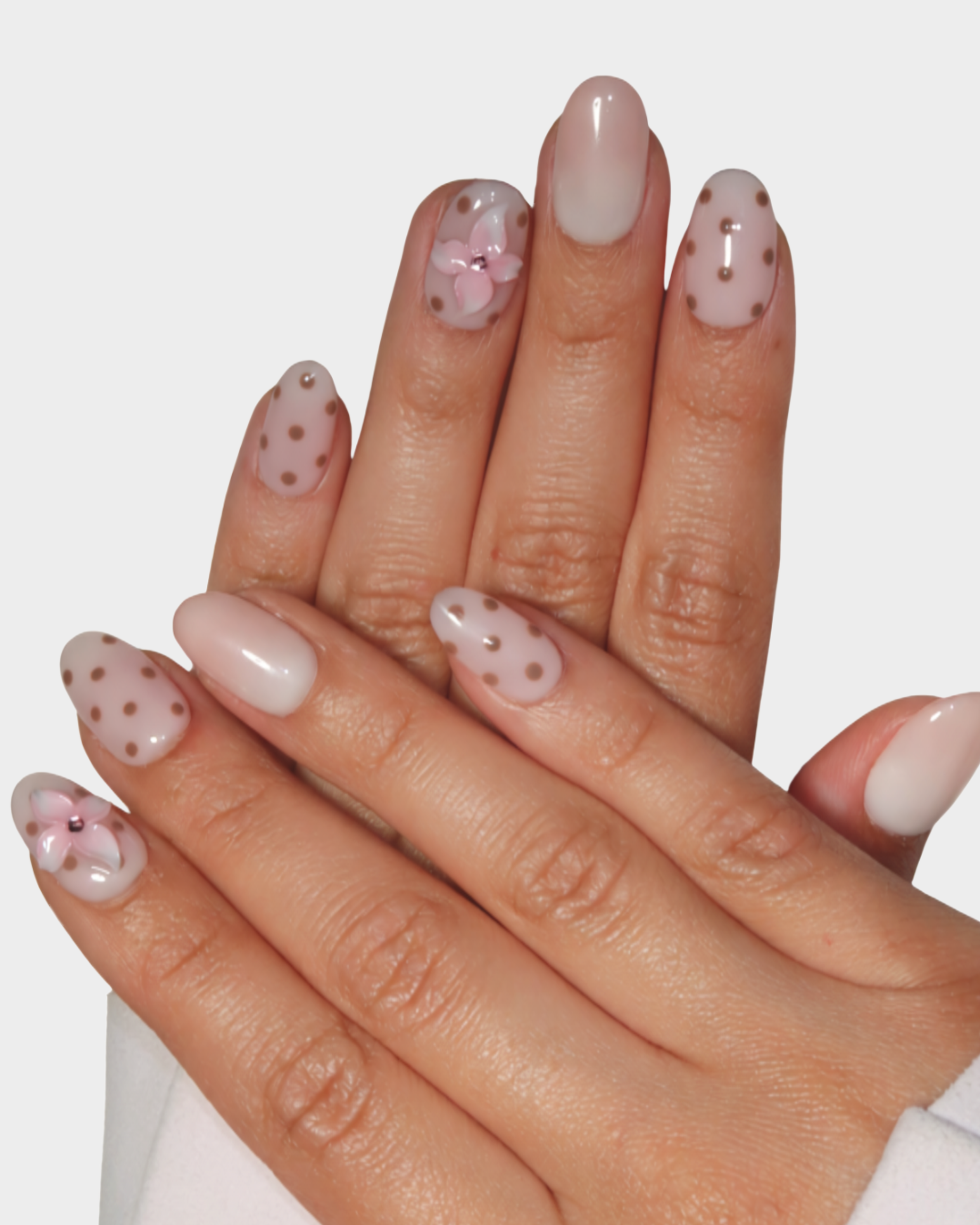 Dreamy Dots: Pastel Brown &amp; Pink Chic