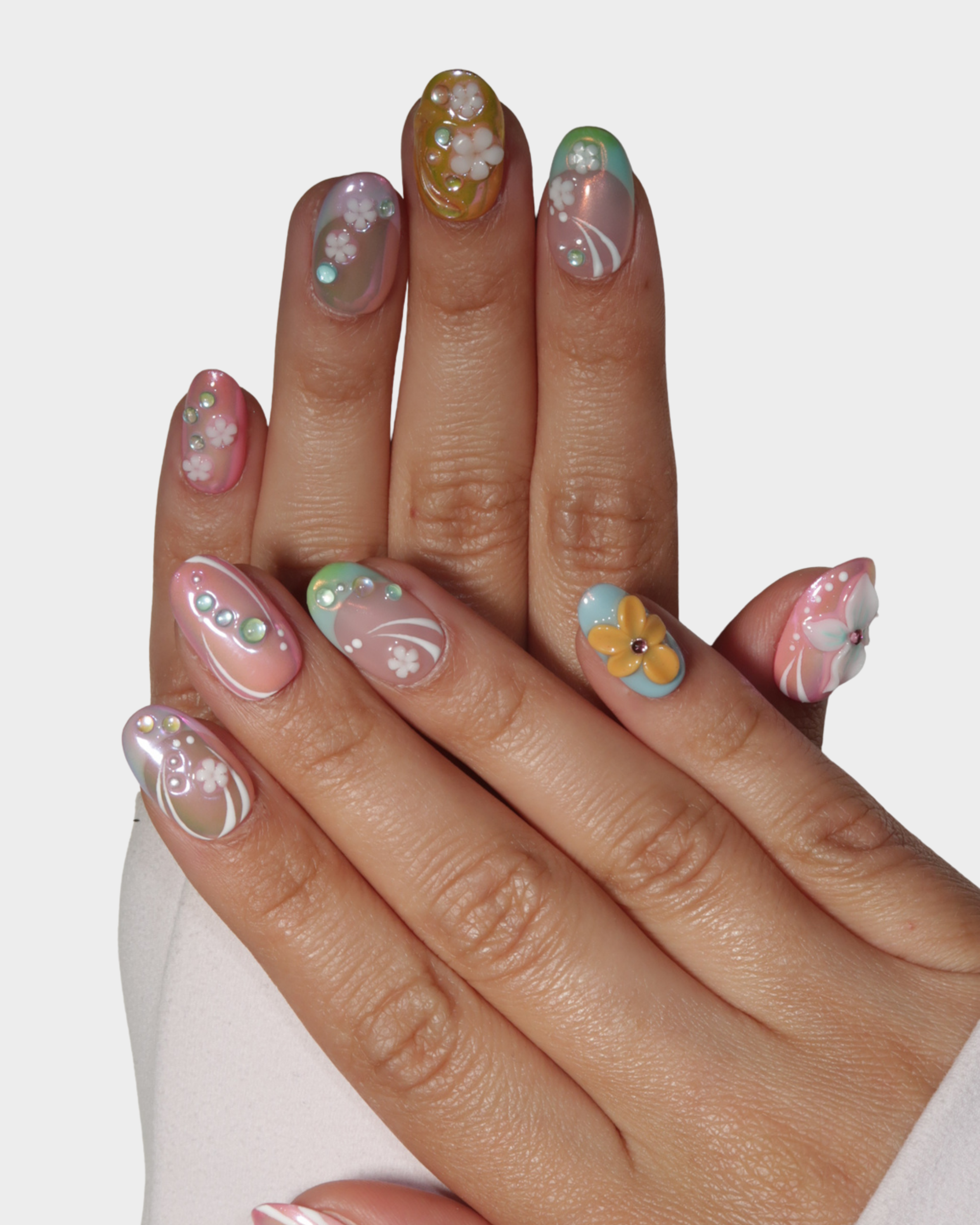 Whimsy Magic: Y2K Floral Iridescence