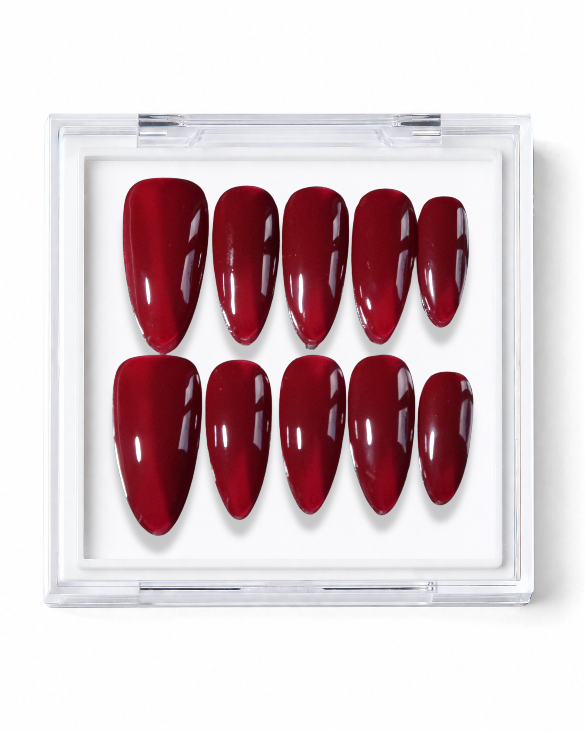 Red Nail Theory: Burgundy Red Wine