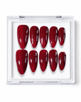 Red Nail Theory: Burgundy Red Wine