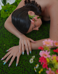 Forest Story: Pastel Green and Pink Nails