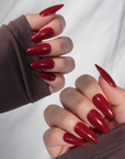 Red Nail Theory: Burgundy Red Wine