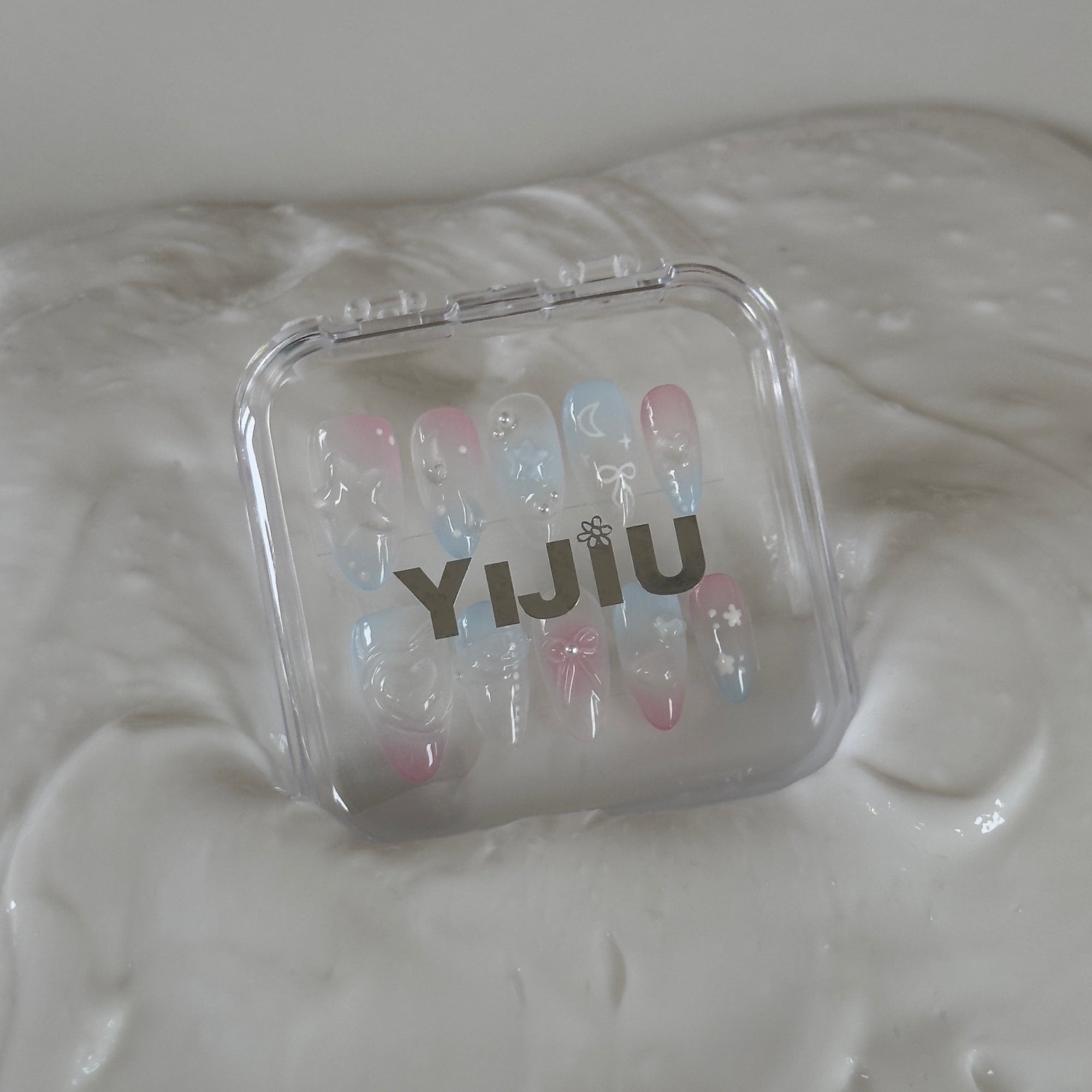 The Baby Slime: Blue and Pink Nails