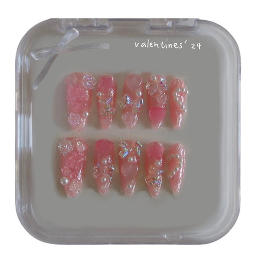 Stomach Butterflies: Bubble Gum Pink Nails